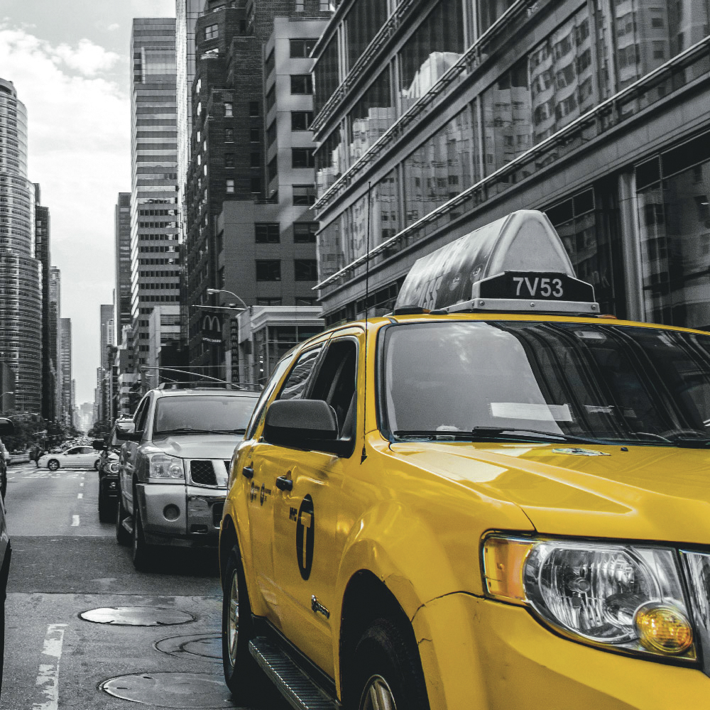 Foto de taxi en New York - Inspiración para Agencia de eventos en Madrid
